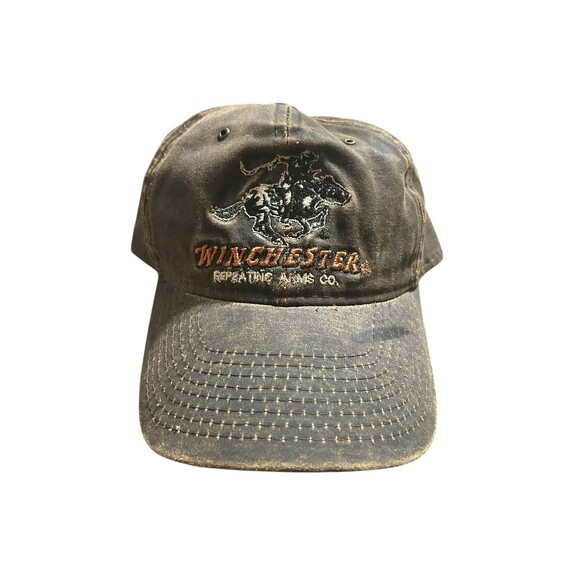 Winchester Brown Weatherd Hat One Size Adjustable Cotton Classic Cap Casual - Picture 2 of 12